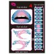 Set complet water decal yeux bouche et ongles