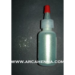 Flacon de paillettes cosmétique extra-fine vert d'eau 14g