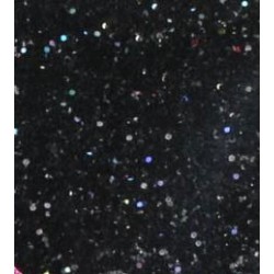Flacon de paillettes cosmétiques extra-fine noir holographique 14g