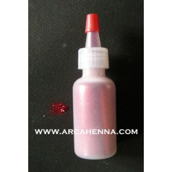 Flacon de paillettes cosmétiques extra-fine rouge 14g