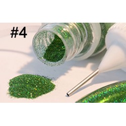 Paillettes cosmétique ultra-fine vert holographique 5ml