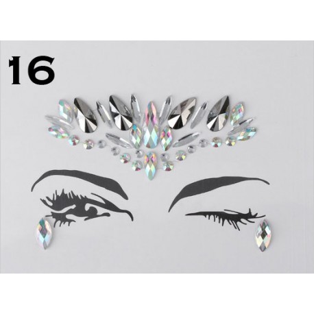 Bijou en strass pour le visage ou le corps
