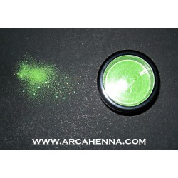 Paillettes cosmétique ultra-fine citron vert holographique 4g