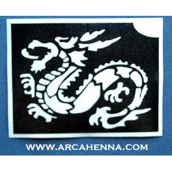 pochoir dragon chinois
