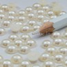 10 strass demi perle 7 mm ivoire perlé
