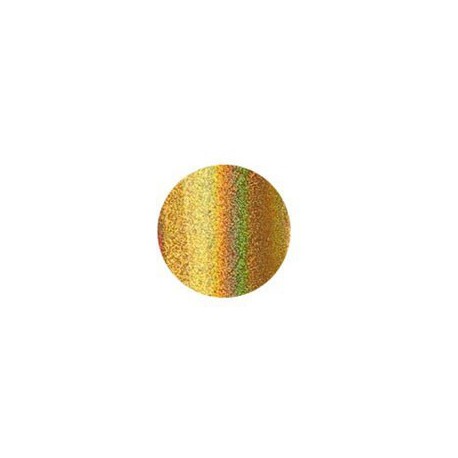 rouleau de feuille métallisée dorée irisée