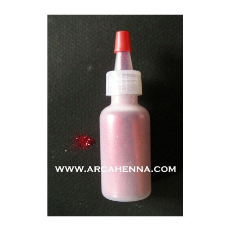 Flacon de paillettes cosmétiques extra-fine rouge 14g