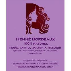 Coloration naturelle Bordeaux 100g